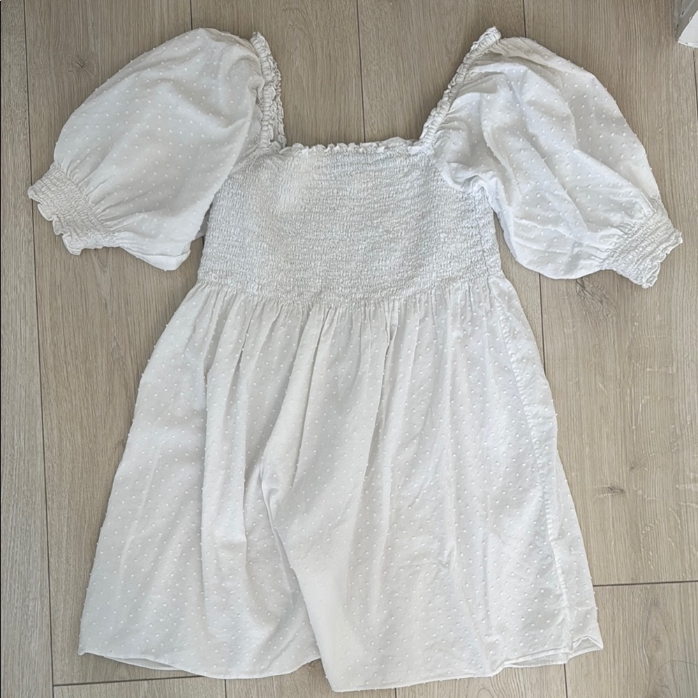 Hill house White Puff Sleeve Dress
